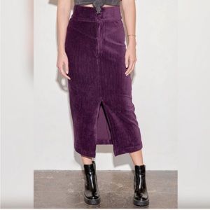 free people corduroy skirt